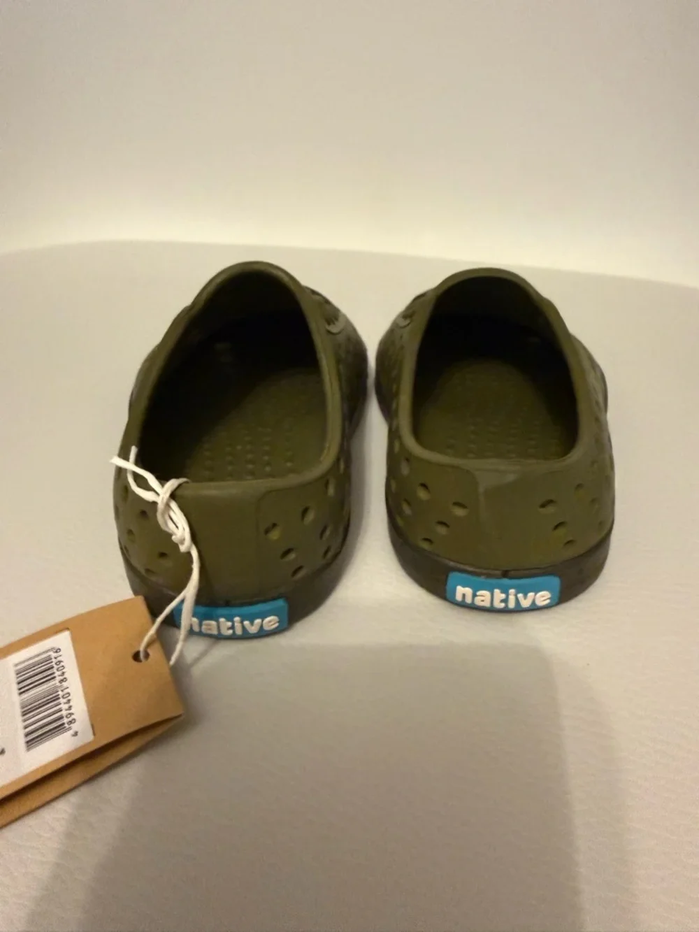 ☀️🌊Native Jefferson Kids Slip-On Shoes in Olive Green